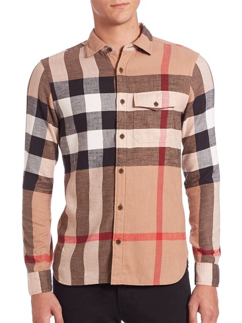 burberry check shirt india|burberry check shirt men's.